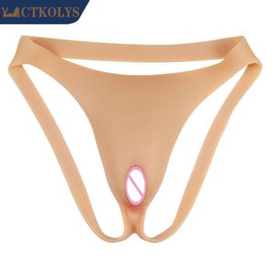 Acessórios de traje estilo pão cozido no vapor travesti crossdressing silicone falso realista buceta roupa interior sissy menino drag queen transgênero