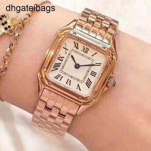 Carters Watch Tank Swiss Watches أوتوماتيكية سيدة مستطيلة الكوارتز الفولاذ المقاوم للصدأ للانزلاق للسيدات الذهب الياقوت مونتر دي لوكس دي frj