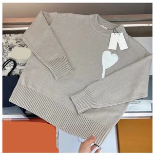 디자이너 Amis 스웨터 패션 재킷 버튼 줄무늬 긴 슬리브 남자와 여자 고음용 자카르드 카디건 니트 아미 스웨터 재킷