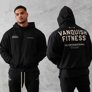 Herren Hoodies Sweatshirts Männer Übergroße Pullover Baumwolle Lose Sportswear Jogger Gym Sport Fitness Lauftraining Mantel Lässige Mode T240124