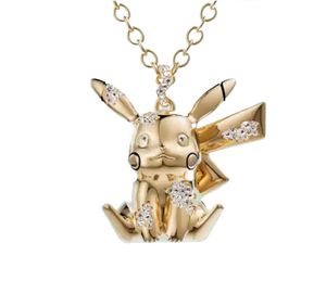 Fashion New Arsham studio cartoon spirit Pendant necklace in 18K yellow gold with diamonds Designer Jewelry PKC-Tp0y98