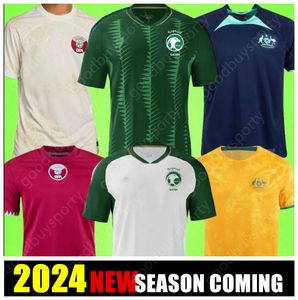 23 SAUDI ARABIA Qatar Soccer Jerseys EGAN Brewster Doyle BERGE McBurnie AFIF ALI HATEM HAYDOS BOUDIAF FAHAD SALMAN KHOUKHI ASAD Baldock Football Al-Najei YASSER