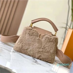 Shoulder Short soft fur Designer bag luxury Mink fur handbags bag tote fashion Crossbody 2024