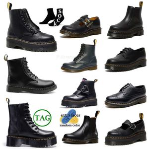 مصمم أحذية Dr Womens Mens Martenes Boot Ongle Mini منصة Doc Booties صفراء منخفضة أعلى الجلود الجوارب الشتوية الثلج OG 1460