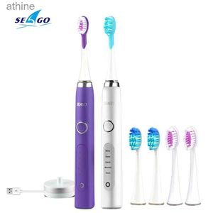 Electric Toothbrushes Replacement Heads SEAGO Sonic Toothbrush Magnetic Levitation Movement Adult Waterproof Brush USB Rechargeable SG986 YQ240124