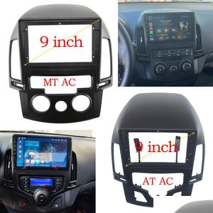 Other Auto Parts Car Fascia For Hyundai I30 2008 2009 2010 2011 At/Mt Ac Double Din Dvd Frame 7/9 Inch O Fitting Adaptor Panel Dashboa Otekb