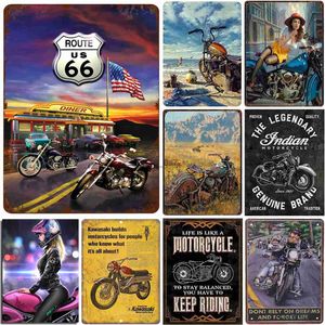 Metal Painting Retro Rustic Style Motorcycle Legends Never Die Metal Tin Signs Vintage Art Poster Plaque Garage Home Bar Pub Cafe Wall Decor