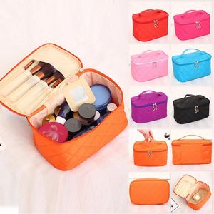 Storage Bags Large Capacity Double-layer Travel Cosmetic Bag Earring Jewelry Box For Makeup Lipstick Brushes And Beauty Cosmetics