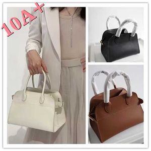 the Row Premium Touch Bag Designer Bags Margaux 10 Leather Handbag Commuter Cow Tote New Travel Shoulder Light Luxuryclassic