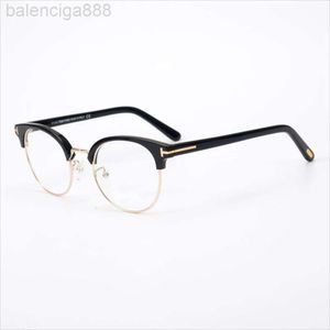 Designer Solglasögon Tomford Tang Fu Metal Frame Myopia Trend Glasses Frame Men's and Women's Plate Gereglasses Frame TF5448 ögonbrynsglasögonram