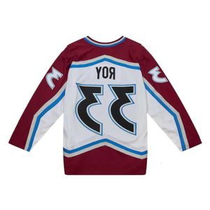 Patrick Roy Stitched Hockey Jersey Mitchell Ness 2000-01 Homens Mulheres Juventude S-3Xl Retro Jers 53