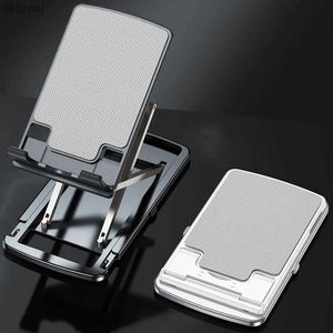 Tablet PC Stojak na aluminium telefonu Laptopa Stojak do składania regulowanego pulpitu telefon komórkowy Tablet Notebook Metal Stand for Office na żywo transmisja YQ240125