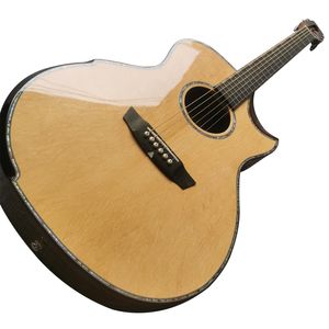 Alle massiven Holzform 41 Ga, schwarzer Finger, kleiner Wischwinkel, akustische akustische Gitarre