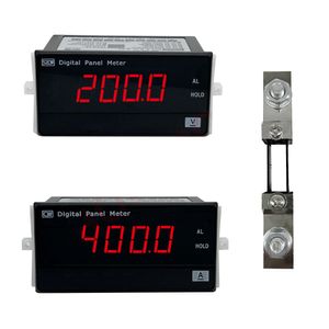 100A/200A/400A 디지털 미터 DC 5-500V 볼트 미터 전류계 LCD 3.5 자리 DC 전압 전력 에너지 탐지기 Amperimetro