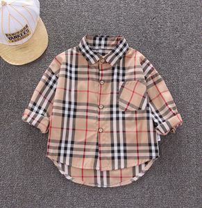 Kinder Luxus Designer Kleidung Polo Jungen Mädchen Jungen Hemd Kinder Plaid Shirts Kinder Designer Marke Kleidung Für Jungen Tops4329578