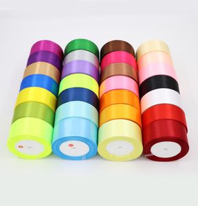 36 Renk 25mm 25yardroll el işi polyester ipek saten şeritler yay yuva ev parti dekorasyonları diy Noel hediyeleri sarma 986 v27176215