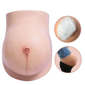 Akcesoria kostiumowe nadmierne sztuczne dziecko brzucha duży fałszywy silikonowy guz w ciąży ogromny fałszywy brzuch ciążowy dla męskich i żeńskich aktorów