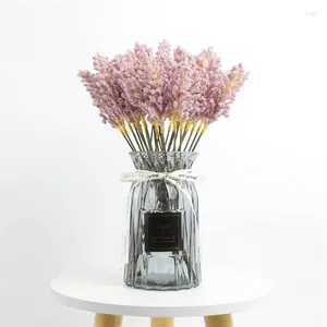 装飾的な花32cm小麦品質天然乾燥花の尾パンパスリードブーケウェディングパーティー装飾植物