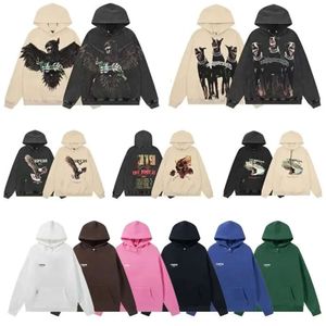 Mens Hoodies Sweatshirts Designer Letter Men's Niche Tide Brand Wild High Street Casual American Loose Par Hooded Sweater Coat kläder 853