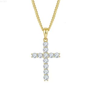 4mm Diamonds S925 Chain Diamond VVS Pendants Jewelry Ladies Sterling Silver 925 Cross Necklace VVS Custom Moissanite Pendant Men