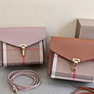 حقيبة Postman's Women Women Counter Counter Pass Messenger Passion Patchwork Color Cowhide Cownine Leather Check Envelope Hasp Gold Ha230s