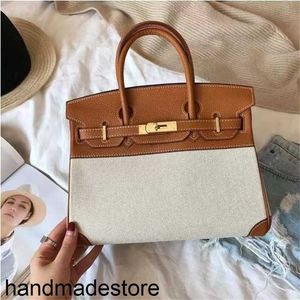 Handbags Bag Platinum Designer Ins Net Red Women's 2024 Autumn and Winter Women's Wrap Canvas Color Contrast Bill of Lading Shoulder