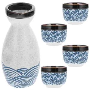 Vinglas De karaffen Sake Glass Set Japanese Home Decor Wedding Party Cup Accessory Ceramics