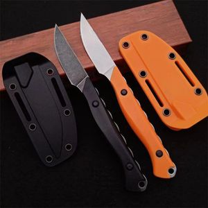 BM 15700 Hunting Straight Knife CPM154 Stonewashed Blade Full Tang Santoprene Handle Daily Carry Outdoors Tactical Fixed Blades Knives