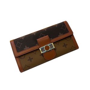 Kvinnor Luxurys Designers Korta plånböcker Dauphine Handväska Bag Ladies Travel Wallet Coin Purse 12cm med originallåda