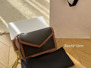 Designer bag metal buckle flap chain bag Handbags High Quality genuine leather crossbody bag women's shoulder bag card zero wallet luxury goods Underarm Bag