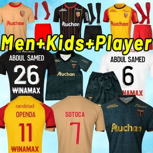 23 24 RC Lens Soccer Jerseys Sainte Barbe Kakuta Ganago Sotoca Fofana Gradit Fortes Banza Cahuzac Doucoure 2022 2023 RC Lens Maillot de Foot adual Kids Kits Clost مجموعات كاملة