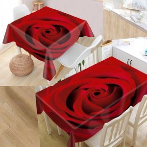 Table Cloth Custom Rose Modern Dustproof Tablecloth High Quality Print Everything For Home And Kitchen 0918