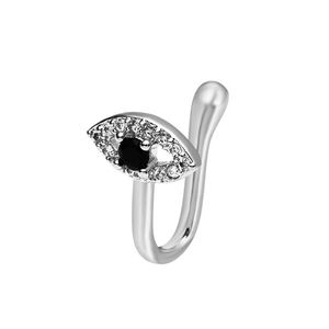 Perforation free U-shaped nose clip piercing jewelry, fashionable and creative butterfly flower snake shaped nose ring fake nose accessory