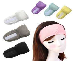 Spa banho chuveiro lavagem rosto elástico faixas de cabelo mulheres esportes yoga lenço senhoras tecido cosmético toalha compõem tiara headbands gga35656981