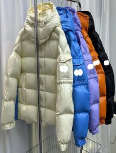 Maya Designer Mens Down Jacket Haftowana odznaka 70. rocznica kurtek zimowych francuska marka puffer kurtki 3121144