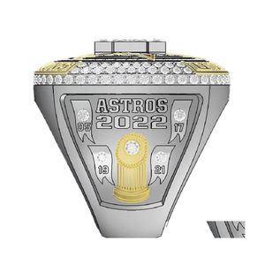 Três anéis de pedra 20212022 Astros World Houston Baseball Championship Anel No.27 Altuve No.3 Fãs Presente Tamanho 11 Drop Delivery Jóias Dhs9A
