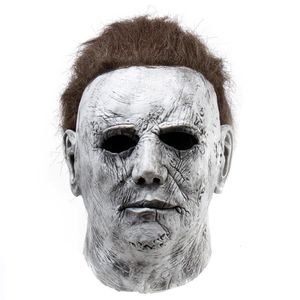 Halloween michael myers assassino máscara horror cosplay traje prop látex máscaras assustadoras carnaval masquerade festa 240122
