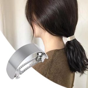 Hair Clips Smooth Small Wide Face Wire Drawing Spring Clip European And N Geometric Accessories Tourist Souvenir Headwear