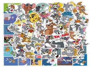 50pcslot Tom och Jerry Sticker Cats and Mouse 90s Art Print Home Decor Wall Notebook Telefon Bagage bärbar dator cykel scrapbooking al2601224