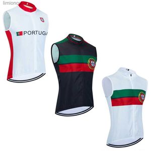 Men's Tank Tops 2024 Portugal Cycling Jersey Men Women ITALIA Breathable Bike Windbreaker Vest Ropa Ciclismo Sleeveless Bicycl Maillot ClothingL240124