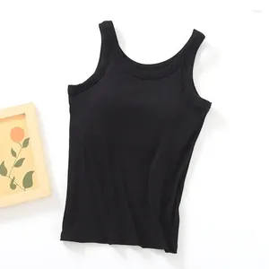 Indumenti da notte da donna Top Comodi pigiami sul petto senza maniche T-shirt da donna Fdfklak Gilet Camicia modale Dormire Un pezzo