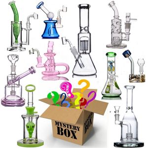 Multi styl Hookahs Mystery Box Zaskoczenie Ślepe pudełko szklane bongs Bongs Palanie