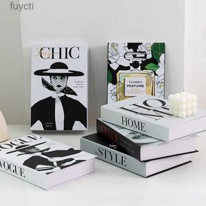 Other Table Decoration Accessories Luxury Fake Books Model Simulation Ornaments for Home DecorCoffee Living Room Fashion Photo Prop YQ240125