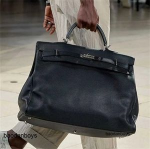 Luxury Keilys 50 Cowhide Bag Tote Bag Designer stor kapacitet axelväska män och kvinnors affärsresor bagagepåse mjuk och lätt rese väskor pengar väskor