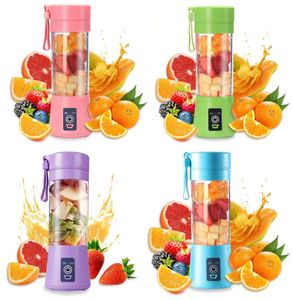 380Ml Juicer Personal With Travel Cup USB Portable Electric Blender Rechargeable Juicer Bottle Fruit Vegetable Kitchen Tools FMT2142