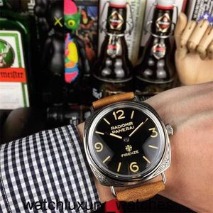 Watches 2024 Panerais Automatisk rörelse Klocka Designer Mirror Swiss Automatisk rörelse Storlek 47mm Cowrid Strap Luxury Watch Mechanical Wristwatch