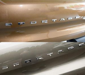 Kia Sportage Rear Tail Trunkステッカー用Kia Sportager Car Styling Sportage Letters Word Sticker Emblem Badge Sticker1315453