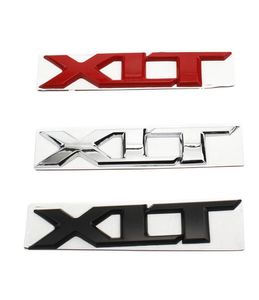 1PC XLT Metal Car Sticker 3D Badge Decal Auto Tailgate Emblem Chrome Red Black4096310