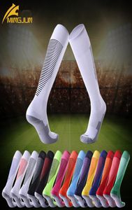 Professional Striped Sports Soccer Socks High Knee Cycling Long Stocking Christmas Gifts Nonslip Football Sock for Adult Children6696789