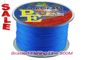 PE Pleted Linia wędkarska Multifilament 500m 4 Linia łowienia karpia sznurka dla słonej wody 8LB 10LB 20LB 30LB 40LB 65LB 80 LB7369852